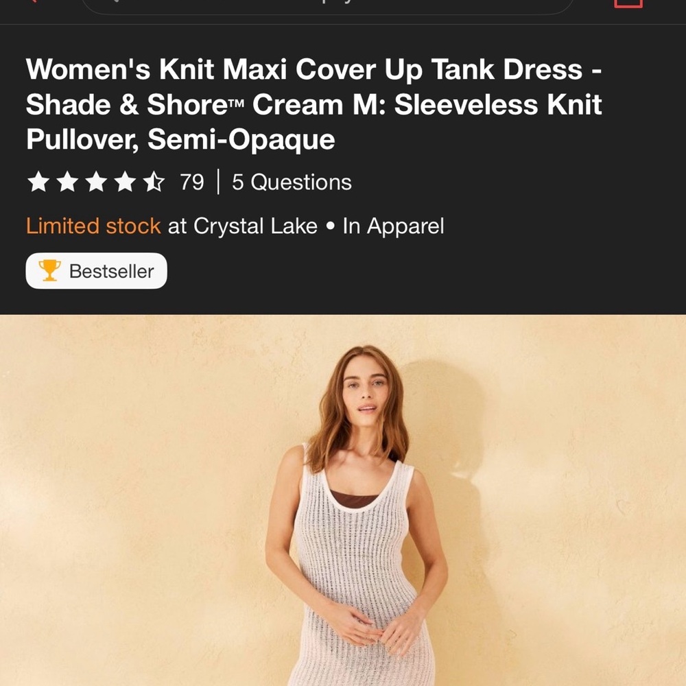 Shade & Shore White Knit Dress - Picture 9 of 9